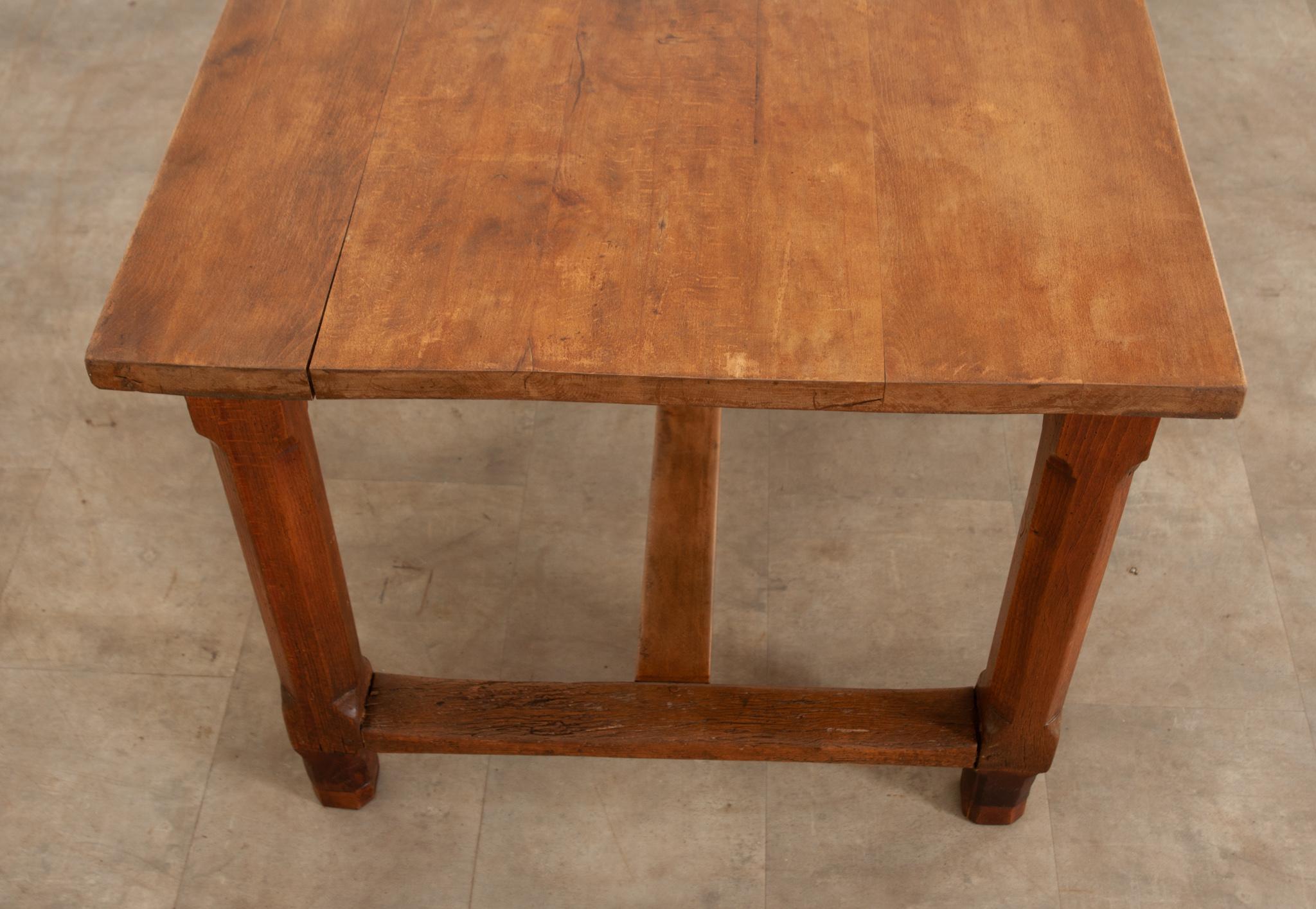 French 19th Century Oak Farm Table For Sale 4