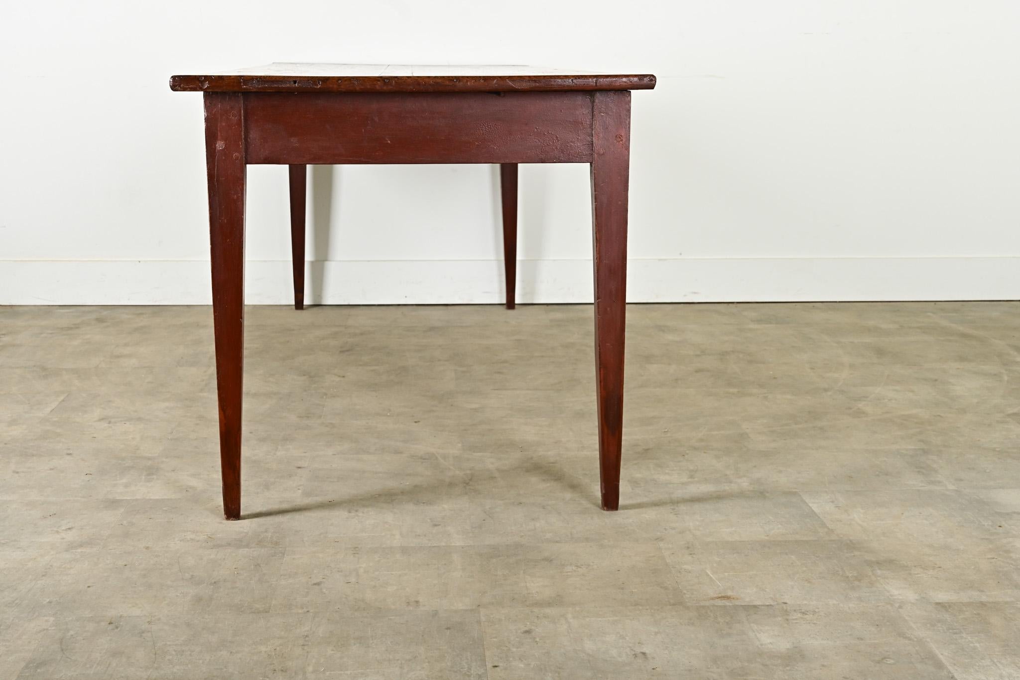 French 19th Century Oak Farm Table 8