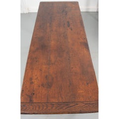 French 19th Century Oak Farm Table