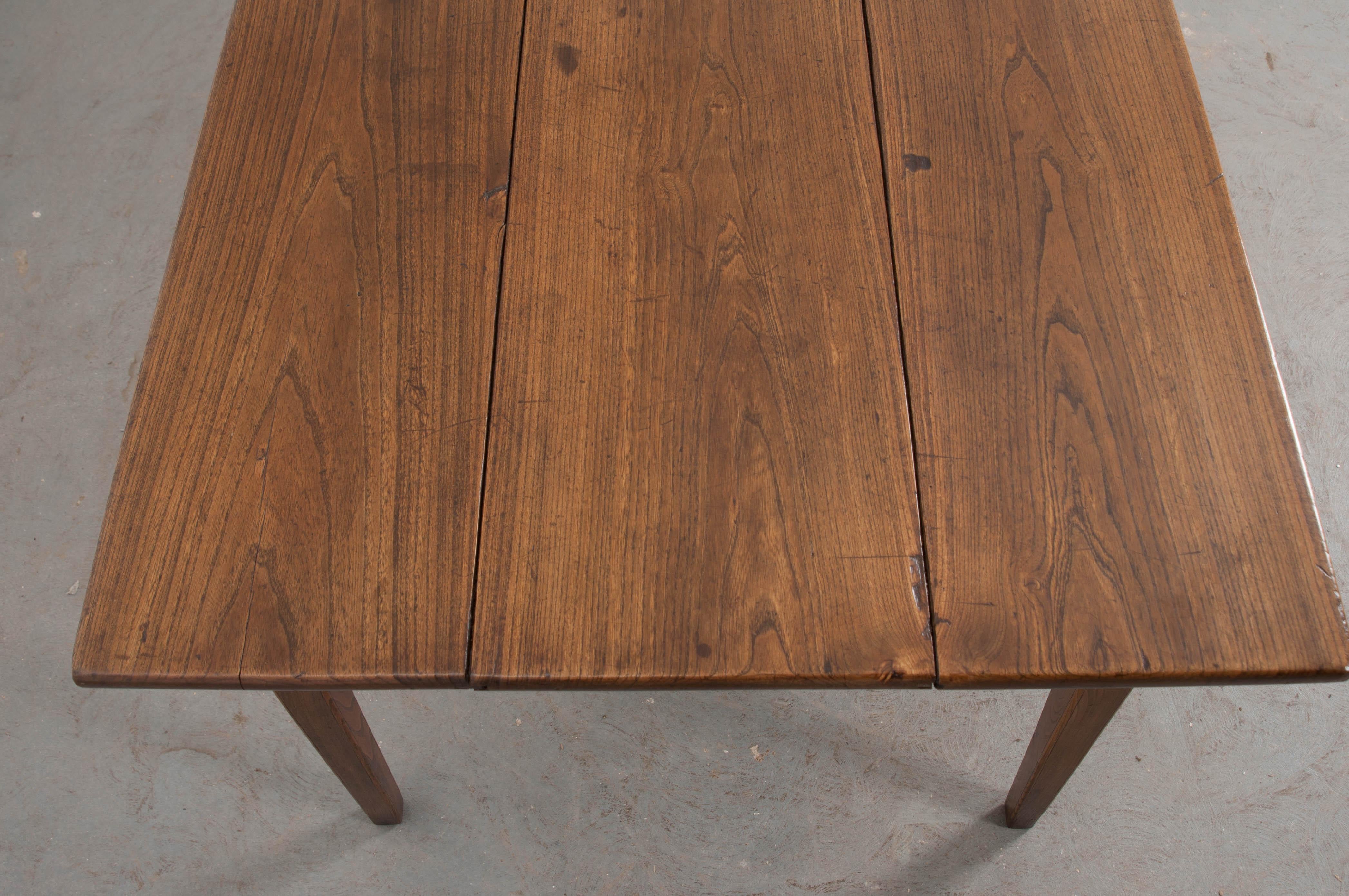 Patinated French 19th Century Oak Farm Table