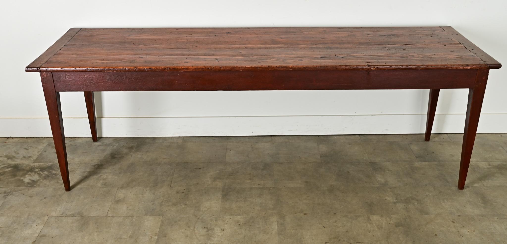 French 19th Century Oak Farm Table In Good Condition In Baton Rouge, LA