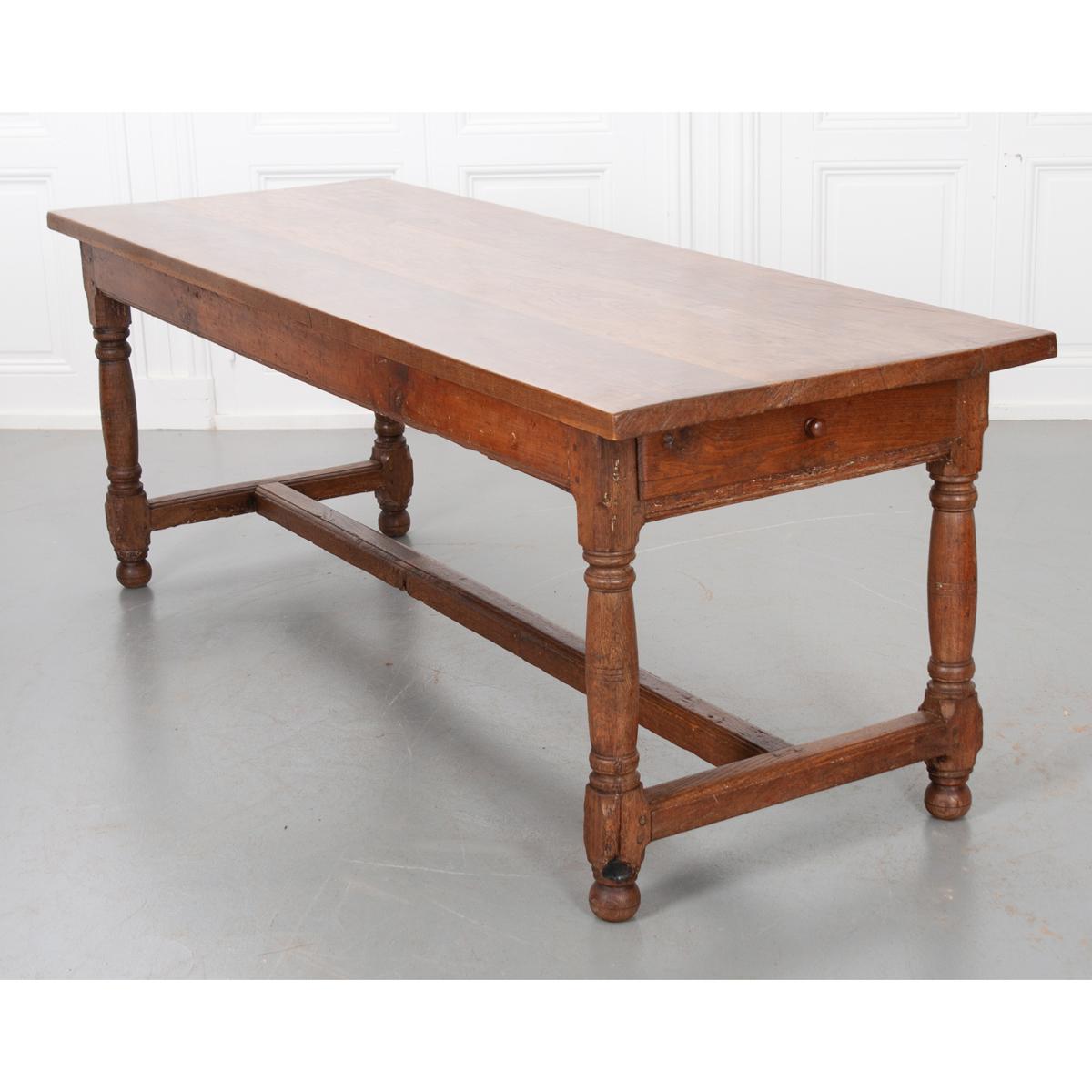 French 19th Century Oak Farm Table 2