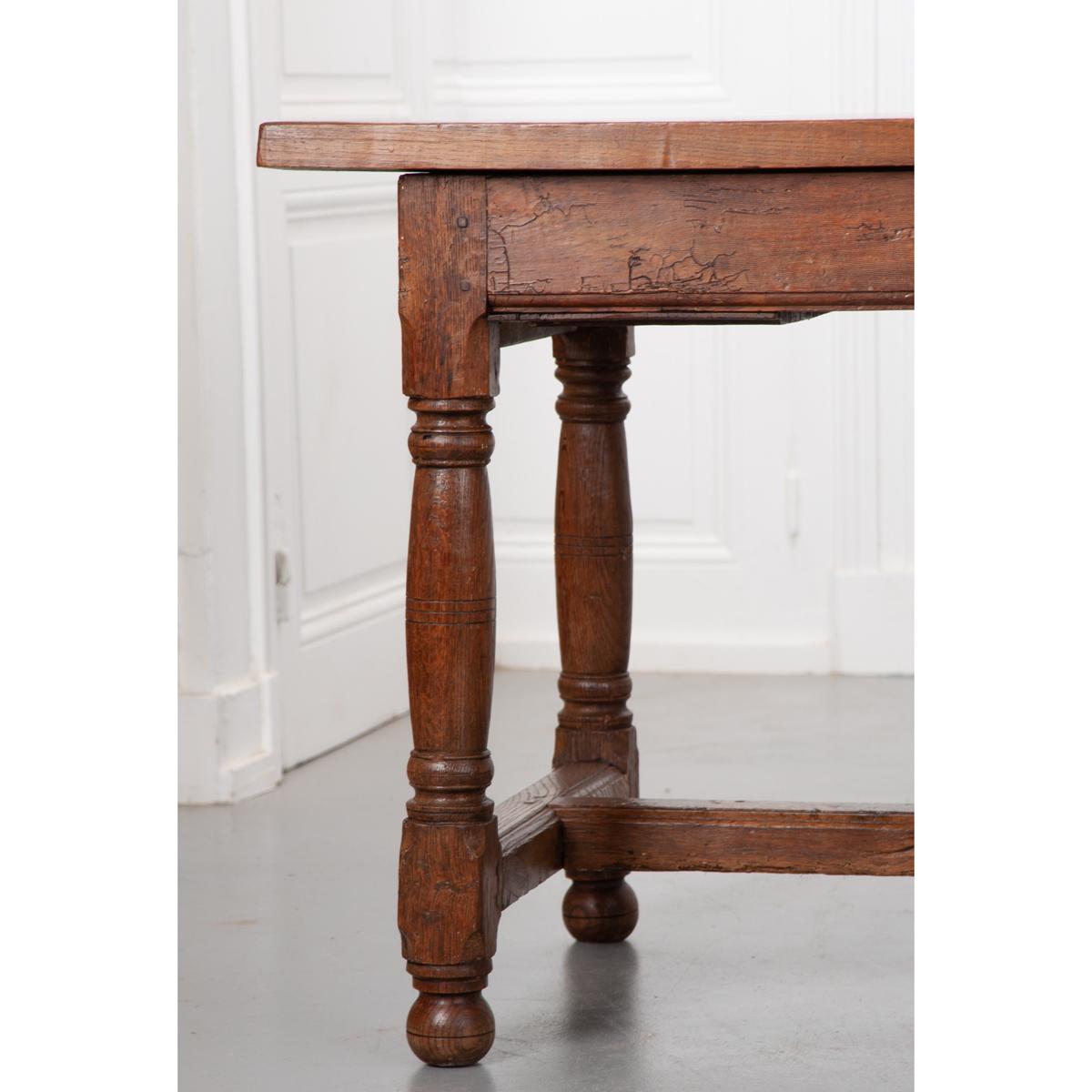 French 19th Century Oak Farm Table 4