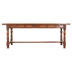 French, 19th Century Oak Farm Table