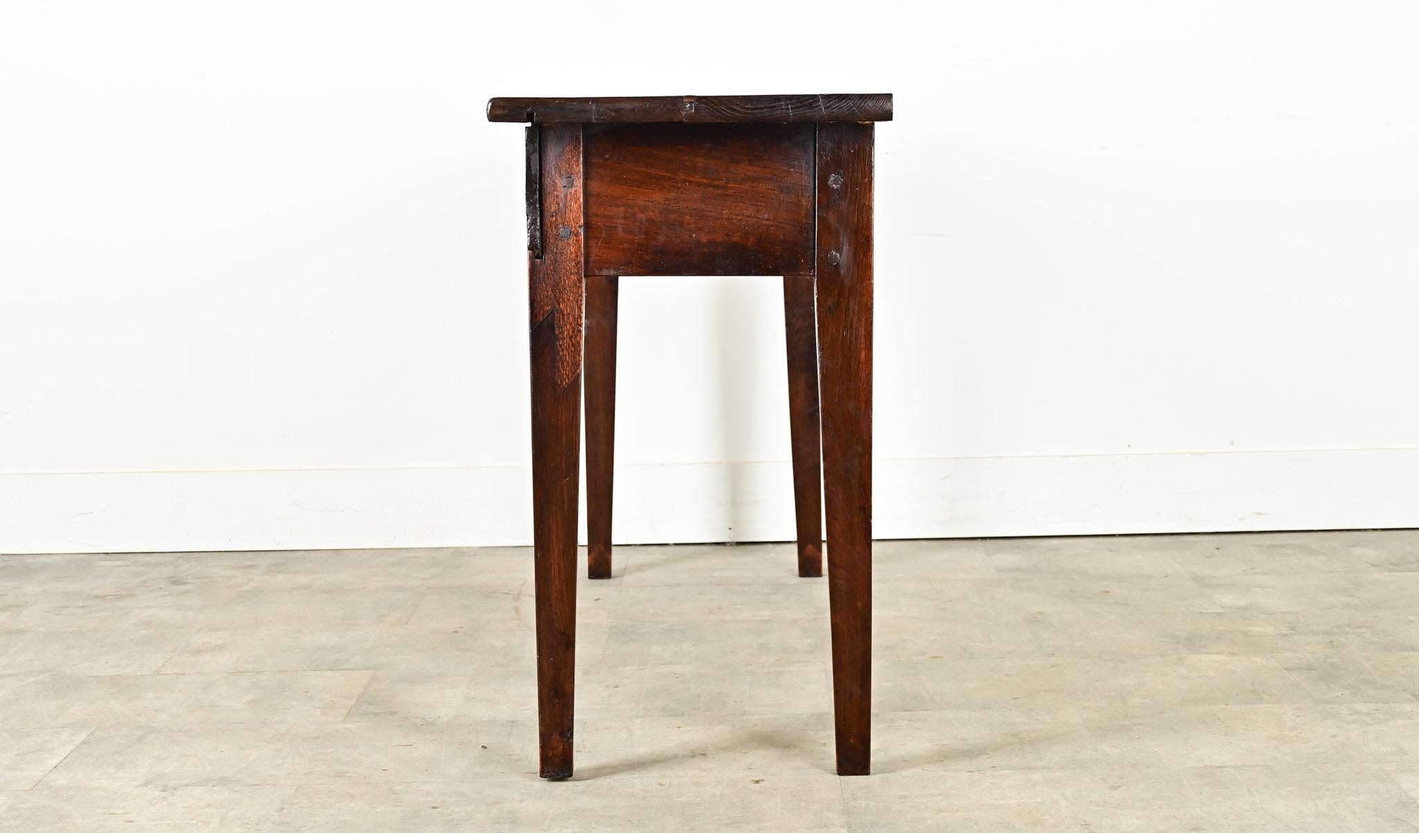 French 19th Century Oak Farmhouse Console Table 9