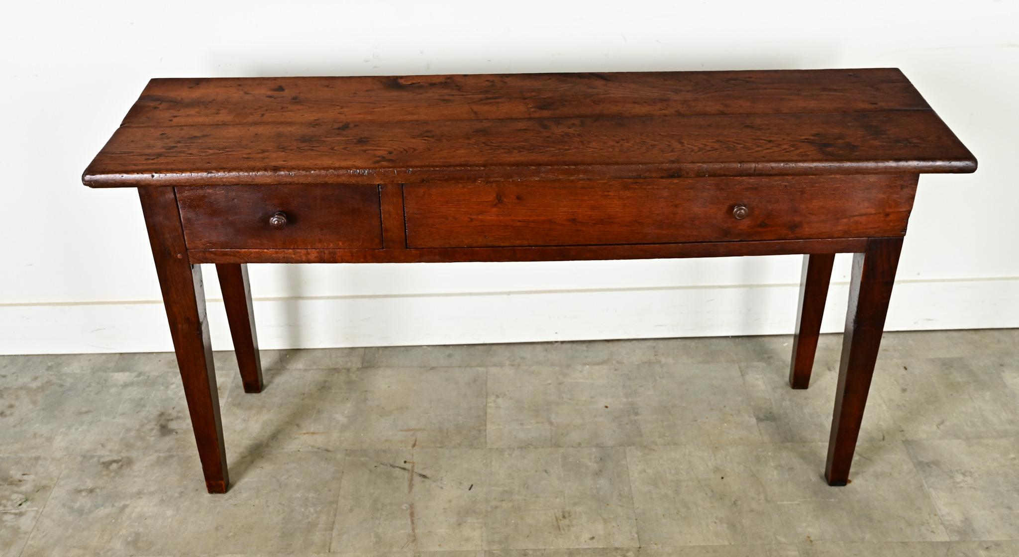 Other French 19th Century Oak Farmhouse Console Table