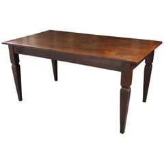 Used French 19th Century Oak Farmhouse Style Dining Table