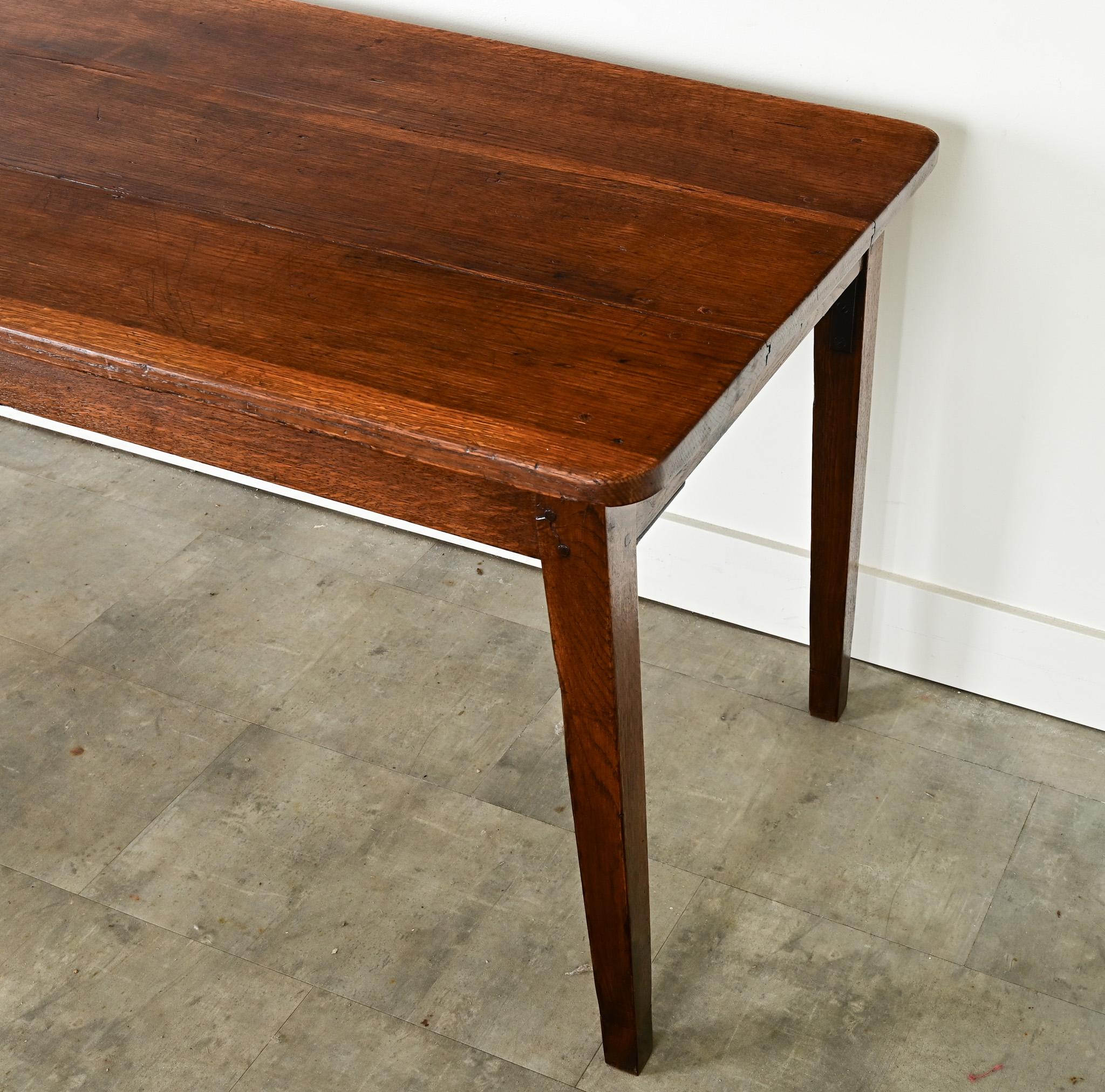 French 19th Century Oak Farmhouse Table 5
