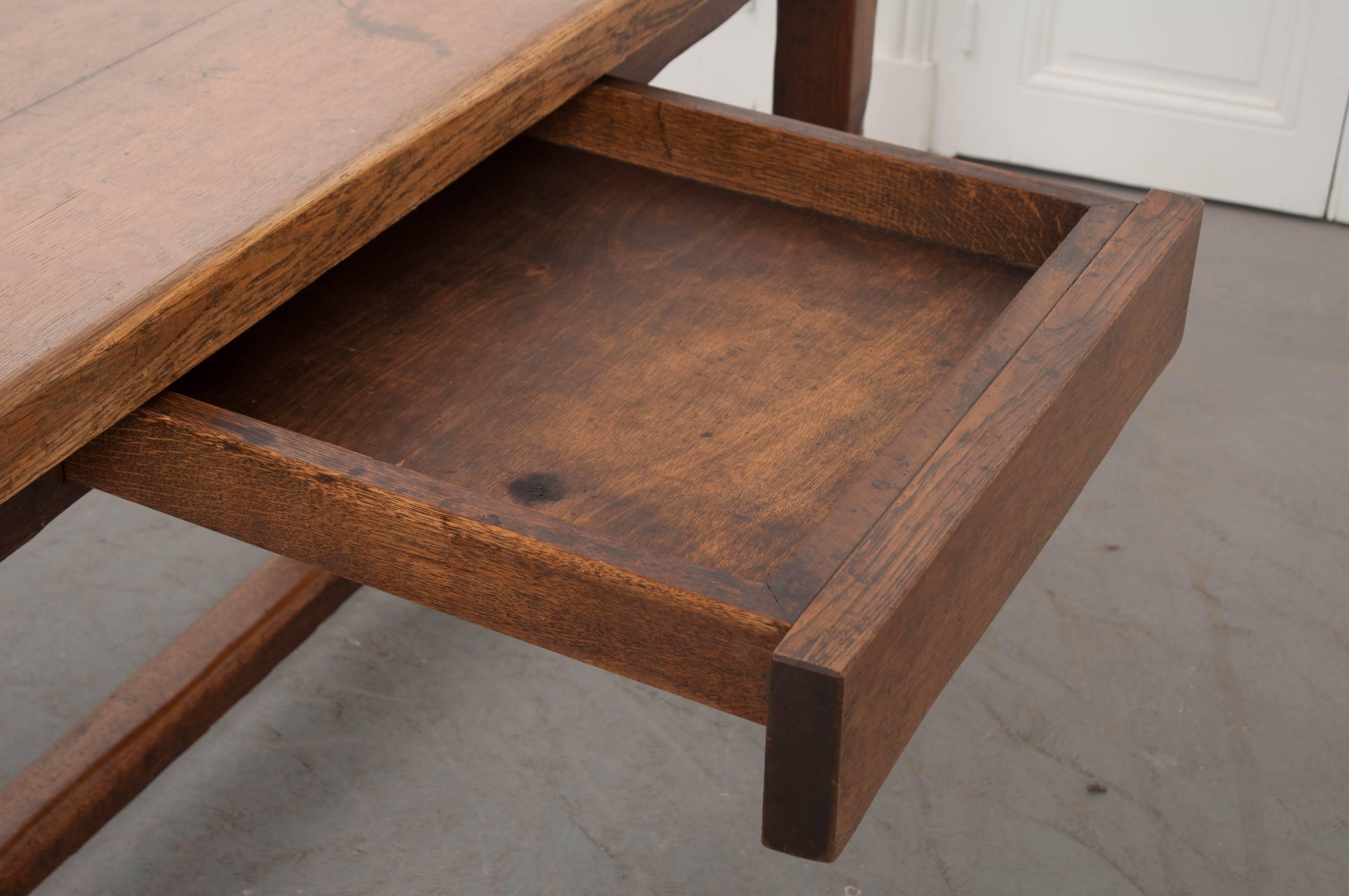 French 19th Century Oak Farmhouse Table 8