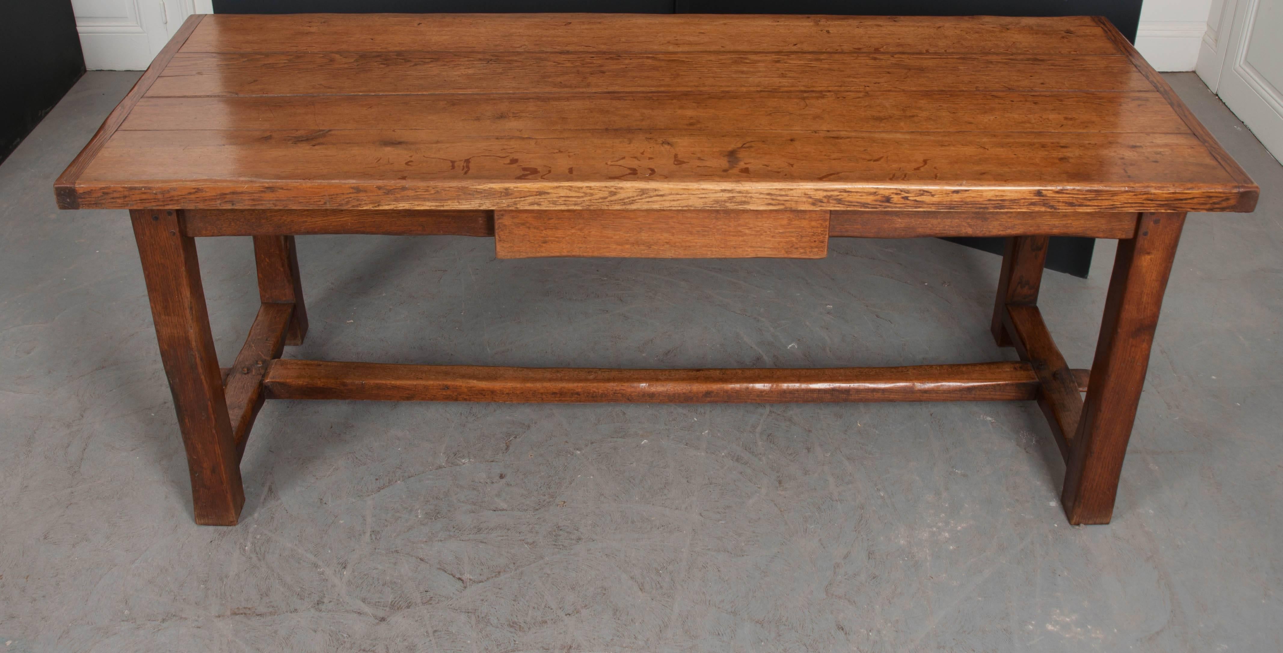 French 19th Century Oak Farmhouse Table 9