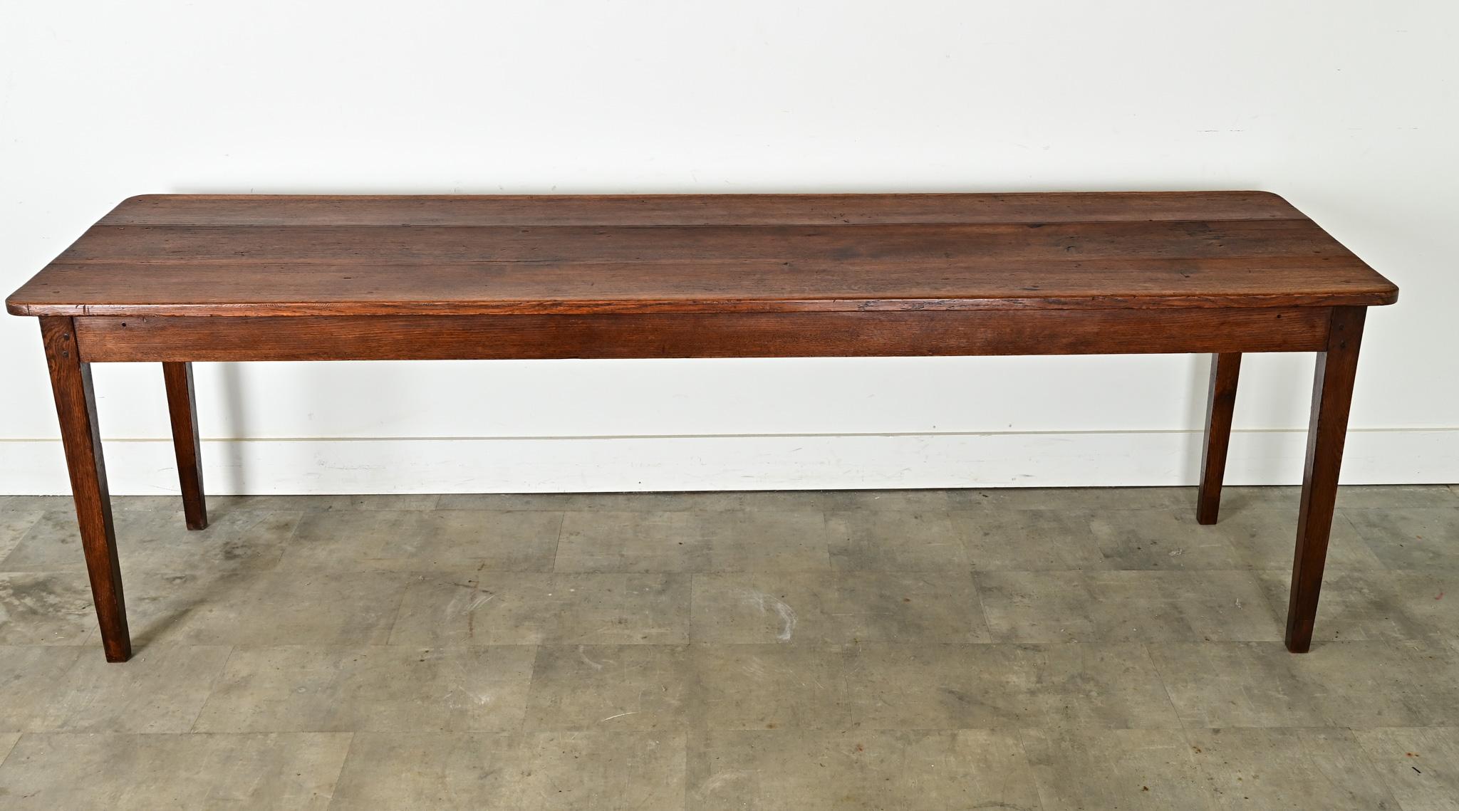 French 19th Century Oak Farmhouse Table 11