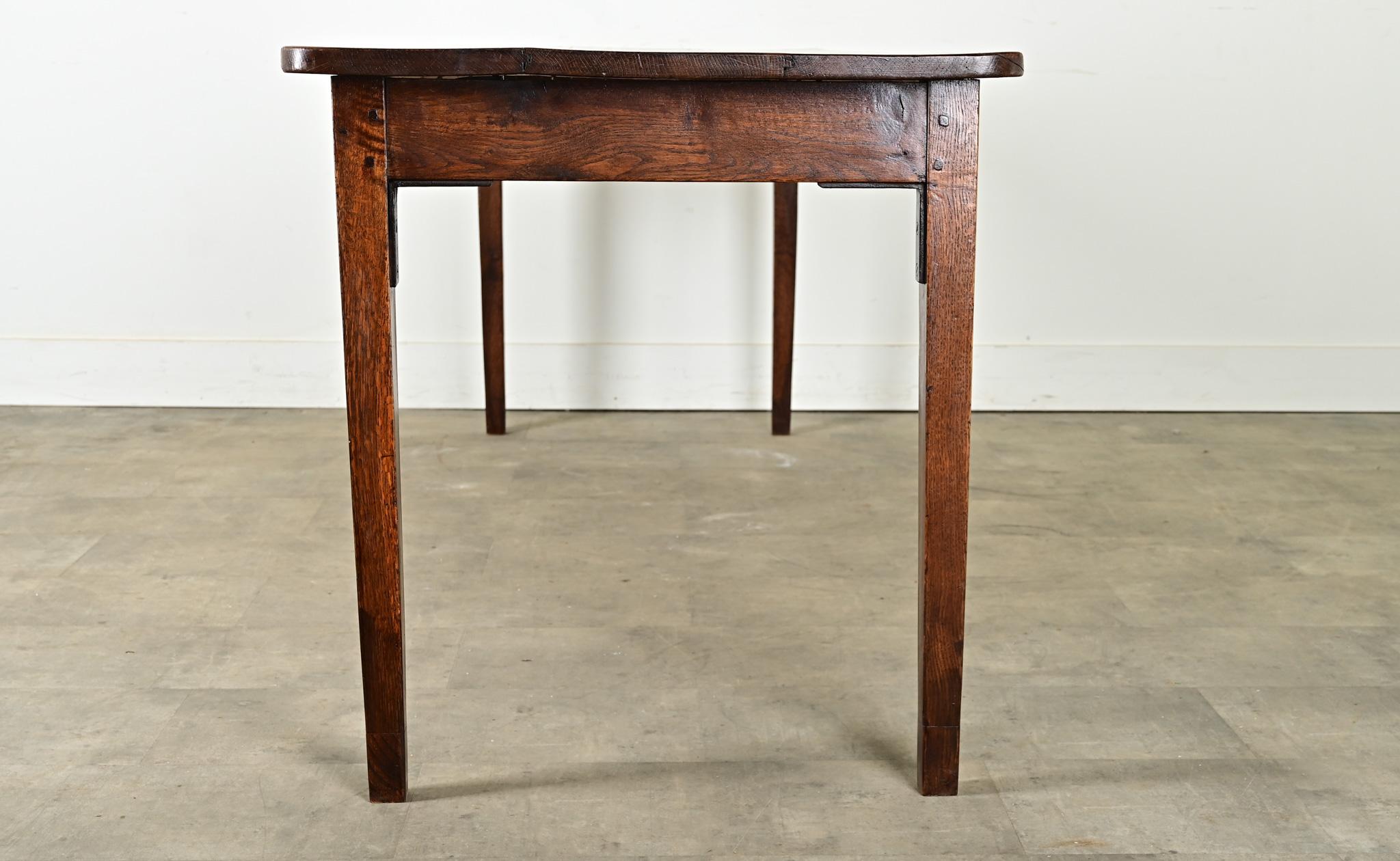 French 19th Century Oak Farmhouse Table 12