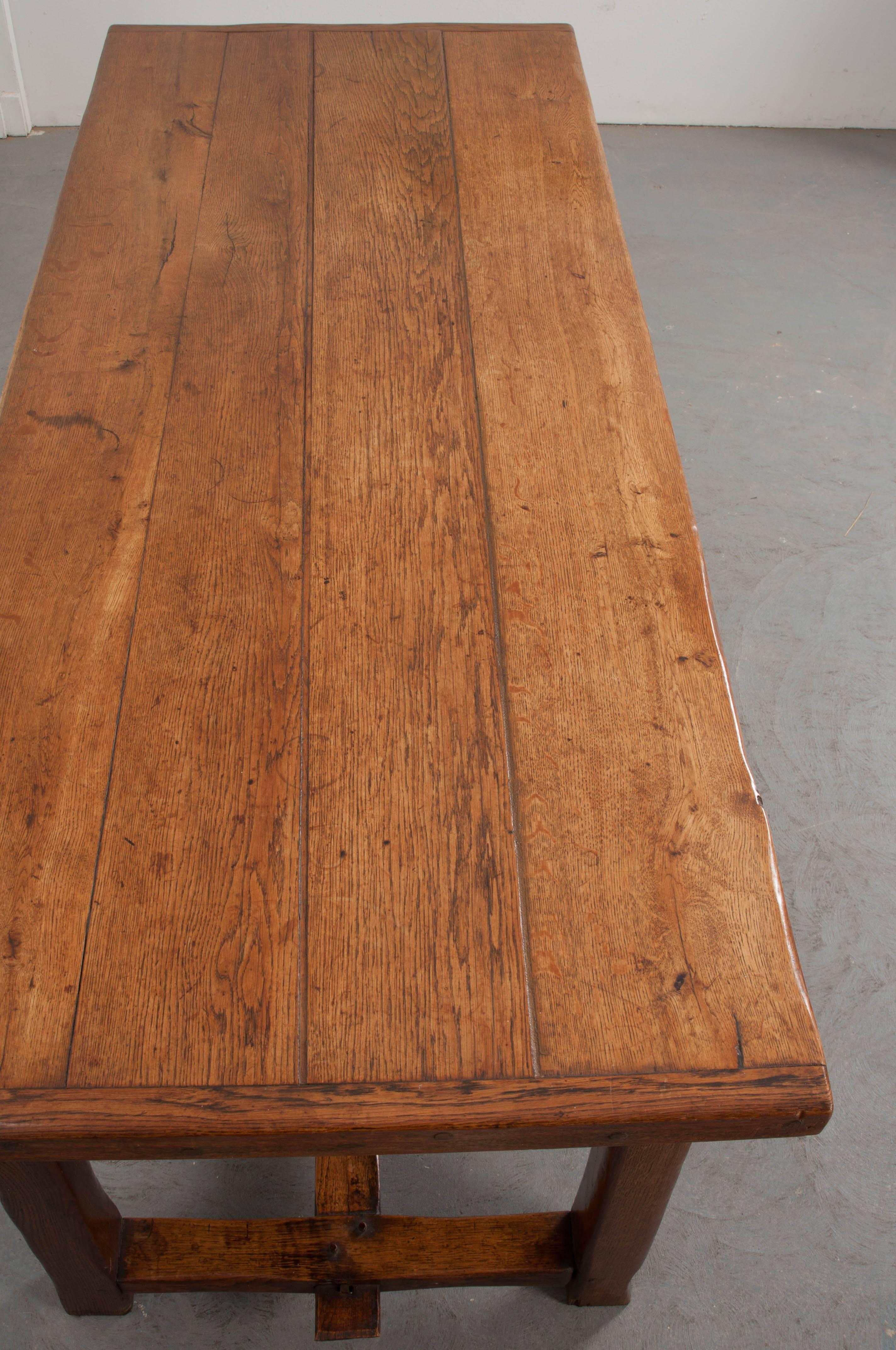 French 19th Century Oak Farmhouse Table 1