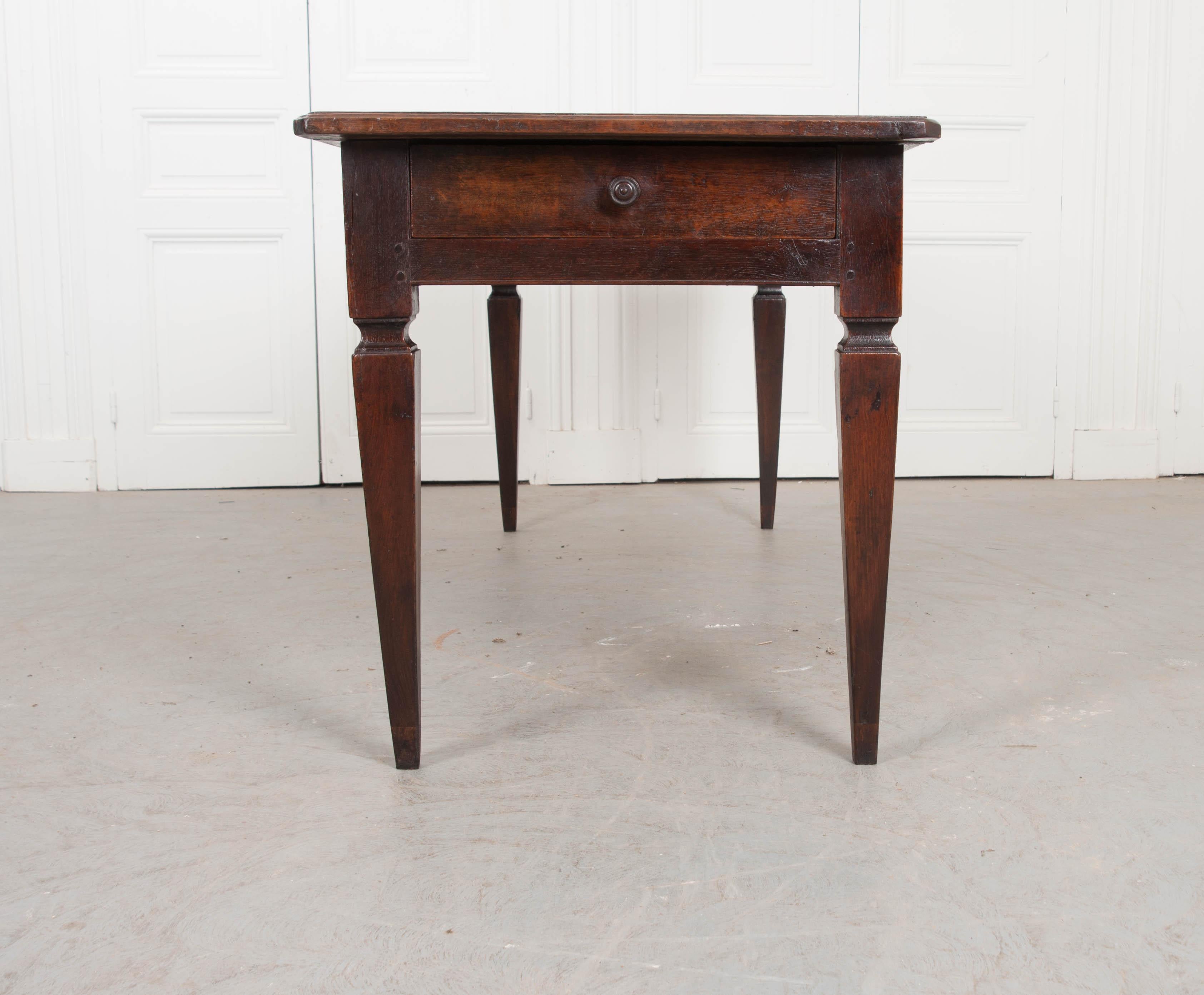 French 19th Century Oak Farmhouse Table 1