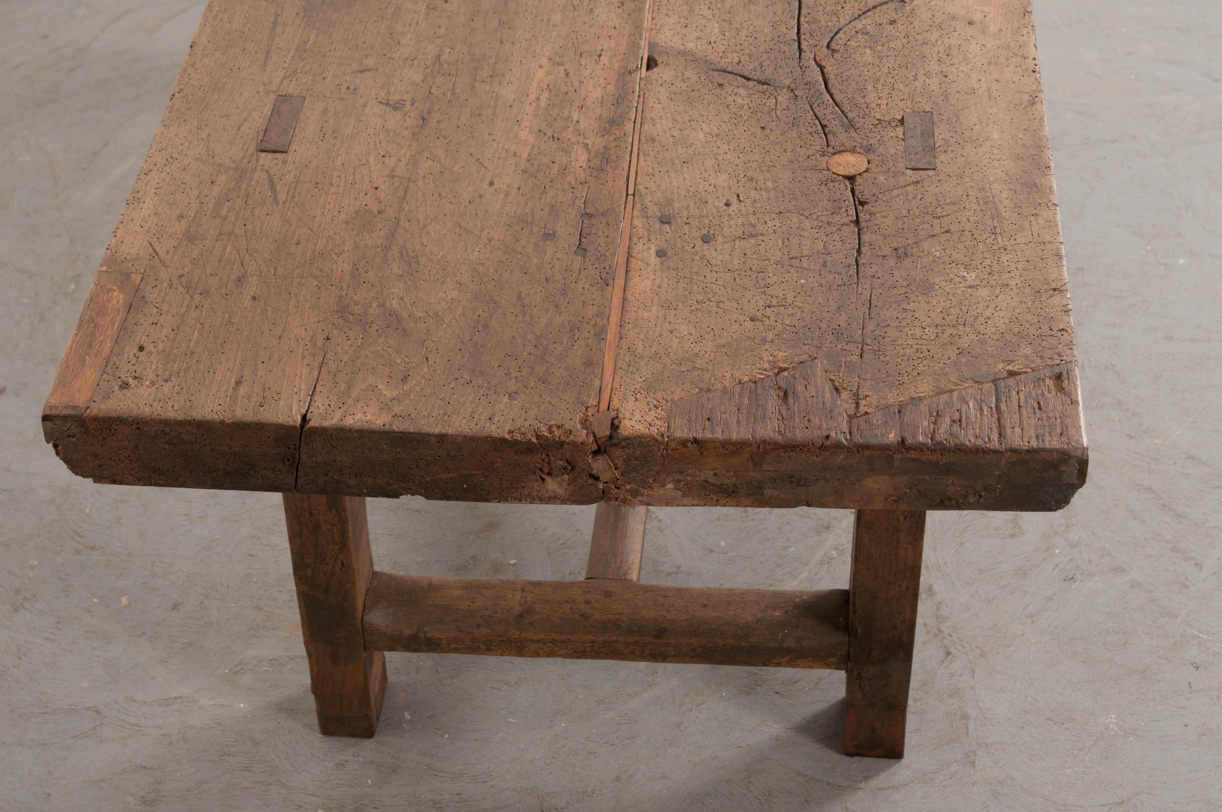 French 19th Century Oak Farmhouse Table 2