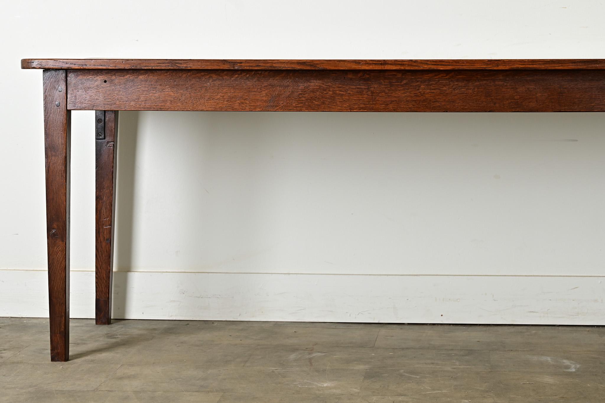 French 19th Century Oak Farmhouse Table 1