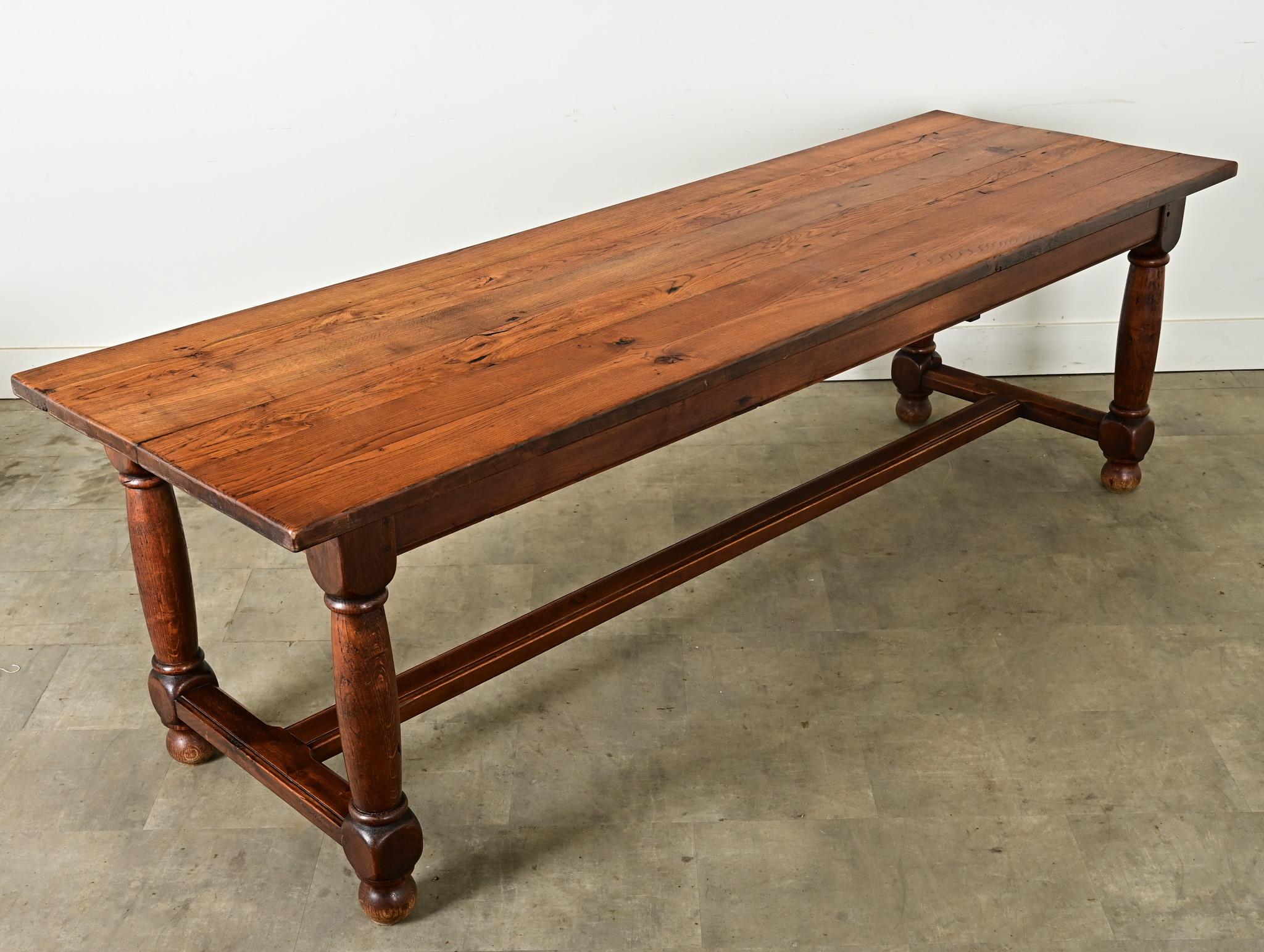 XIXe siècle Table de ferme française en Oak Oak du 19ème siècle en vente
