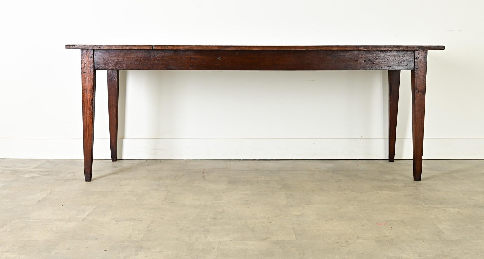 Chêne Table de ferme française en Oak Oak du 19ème siècle en vente