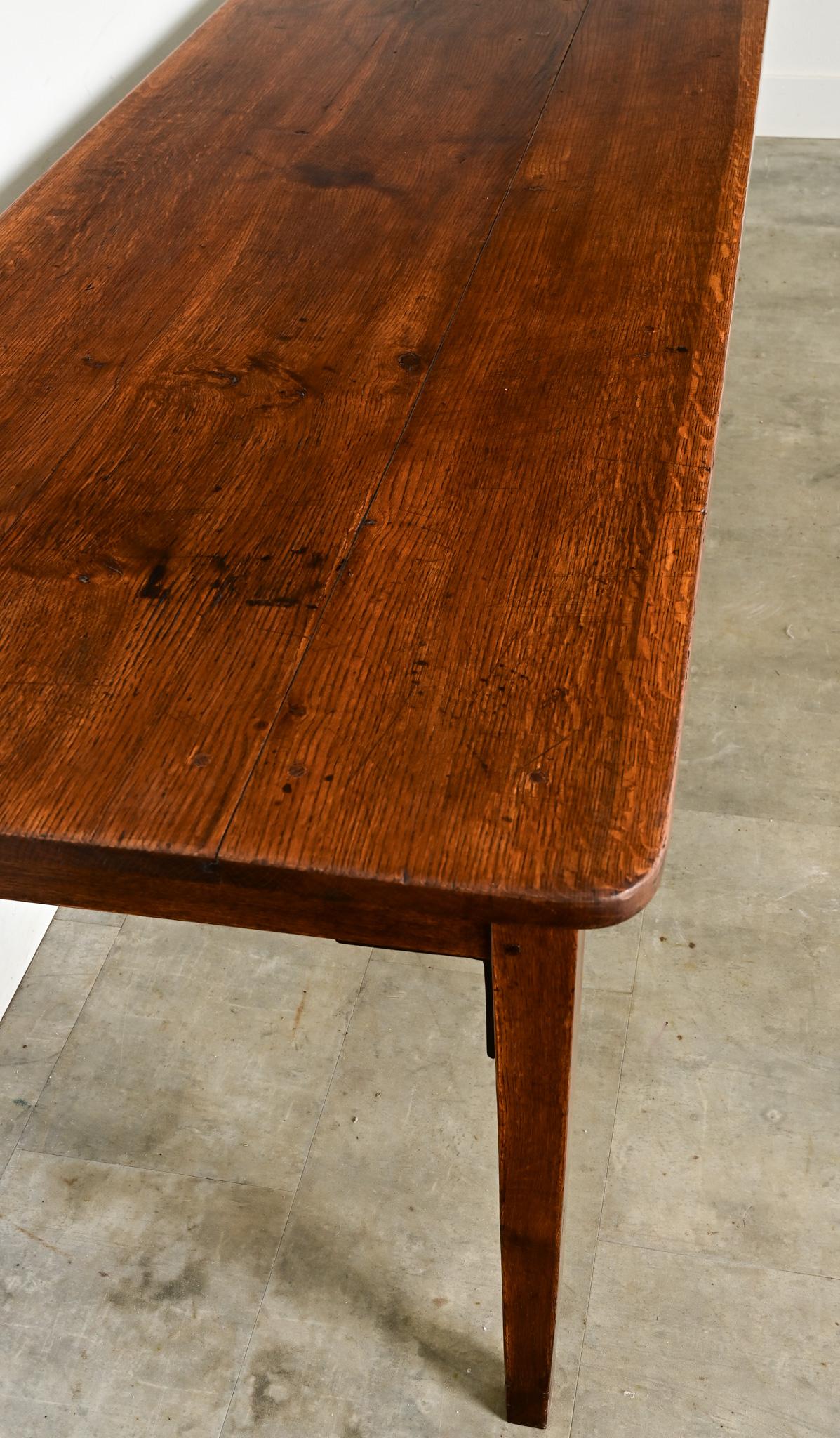 French 19th Century Oak Farmhouse Table 3
