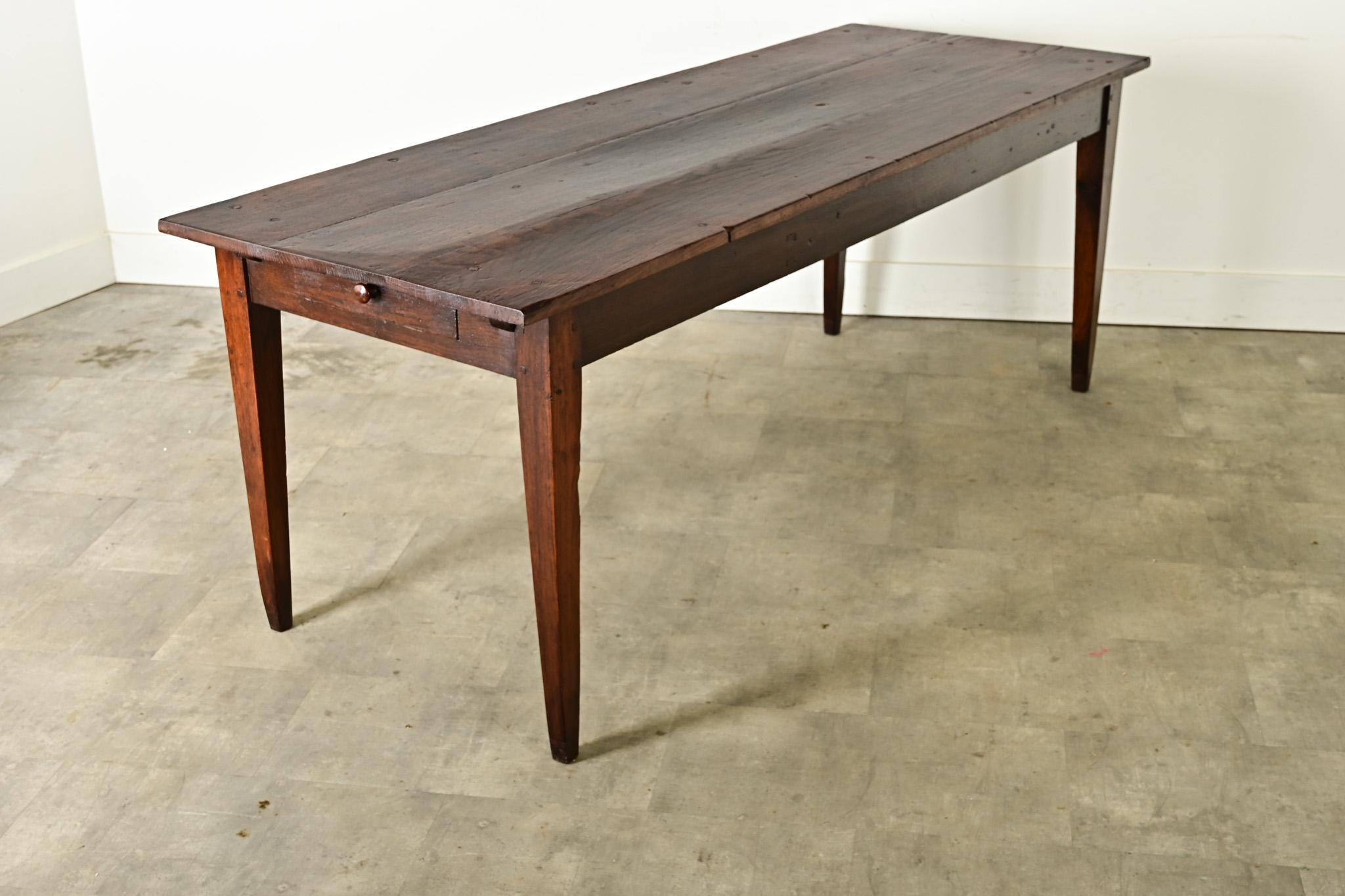 Table de ferme française en Oak Oak du 19ème siècle en vente 1
