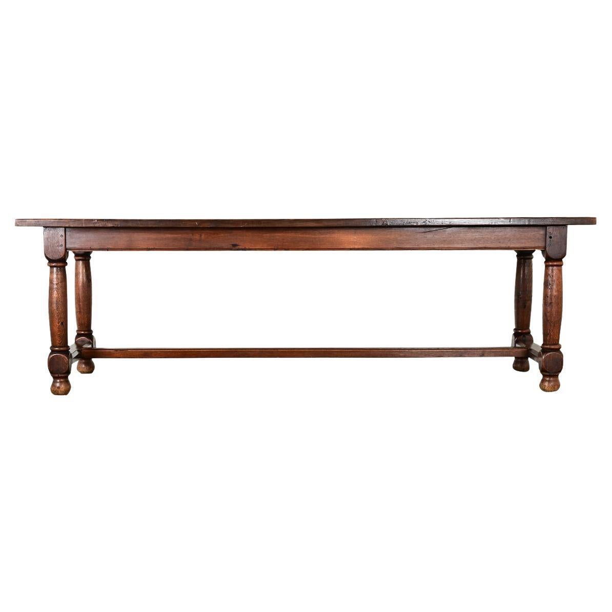French 19th Century Oak Farmhouse Table