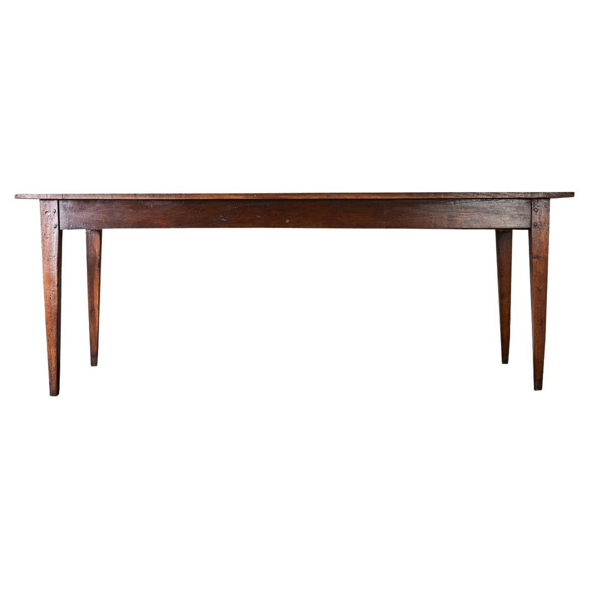 French 19th Century Oak Farmhouse Table