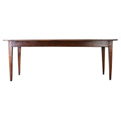 Tavolo da fattoria francese in Oak del XIX secolo