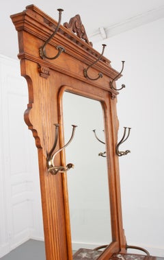 French 19th Century Oak Hall Tree