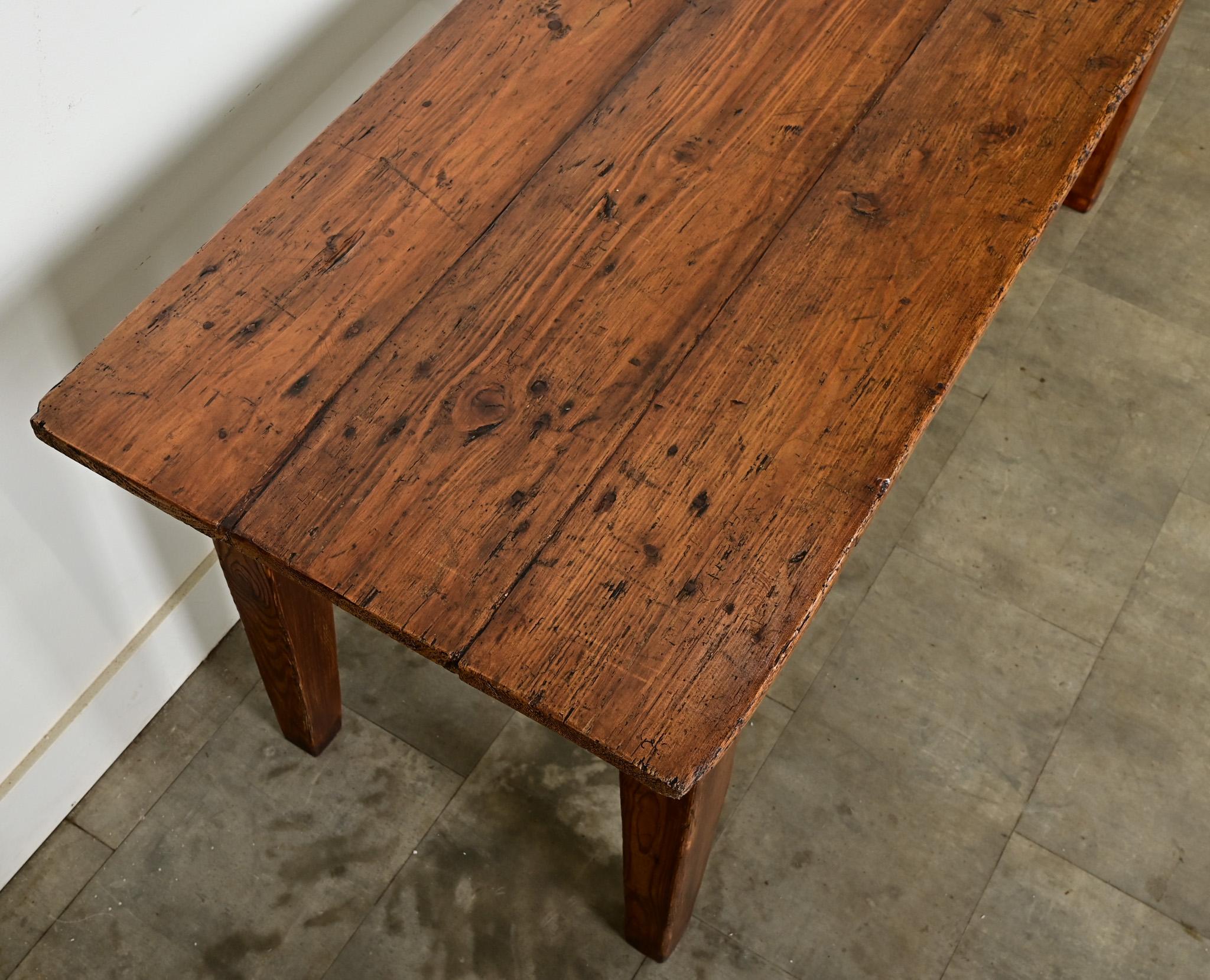 XIXe siècle Table de moisson française du 19ème siècle