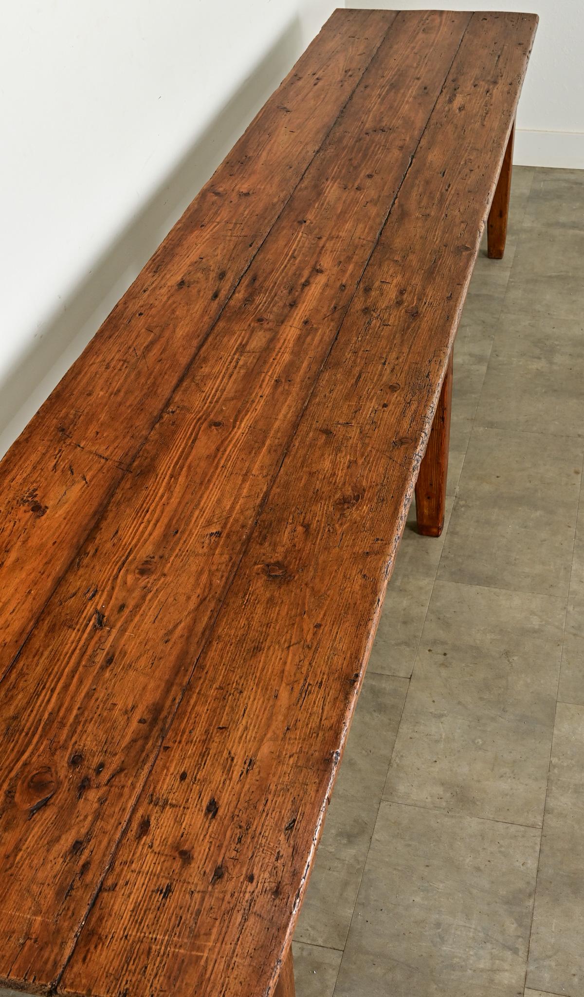 Chêne Table de moisson française du 19ème siècle