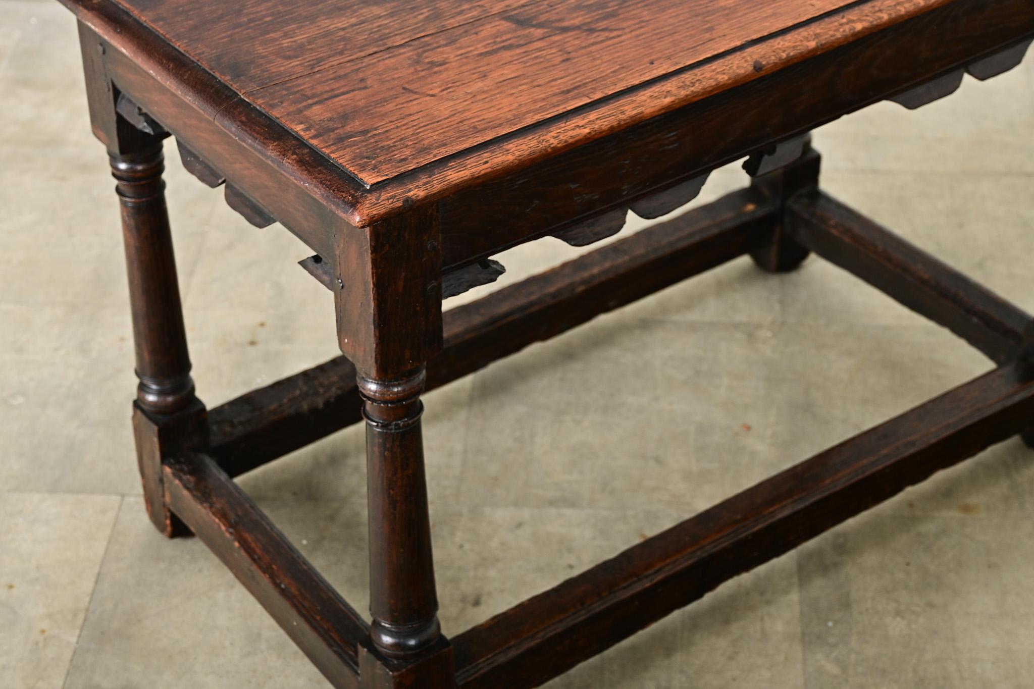 French 19th Century Oak Joint Stool-Table For Sale 4