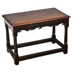 Tabouret-Table joint en chêne français du 19ème siècle