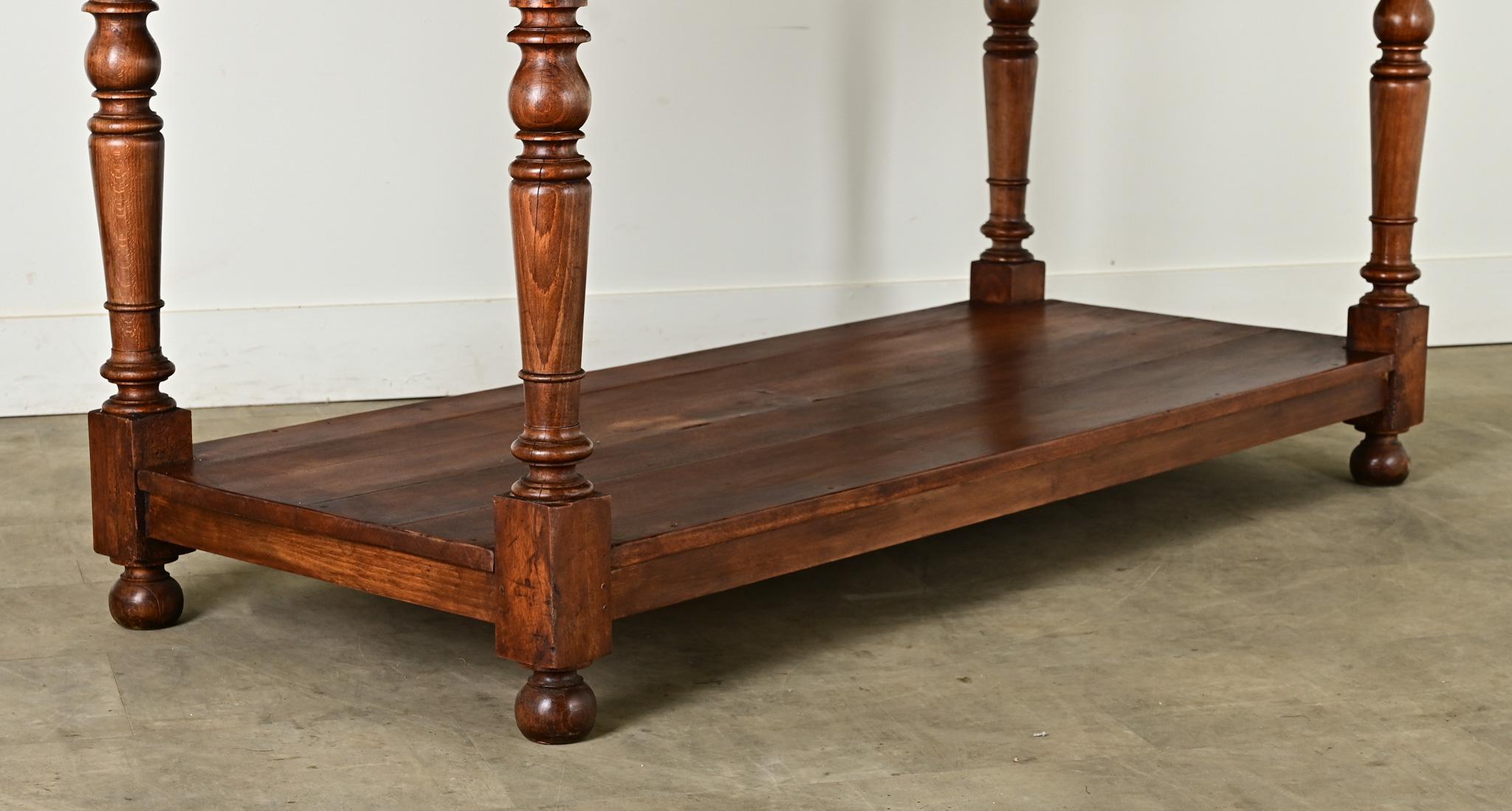 French 19th Century Oak Kitchen Island For Sale 6