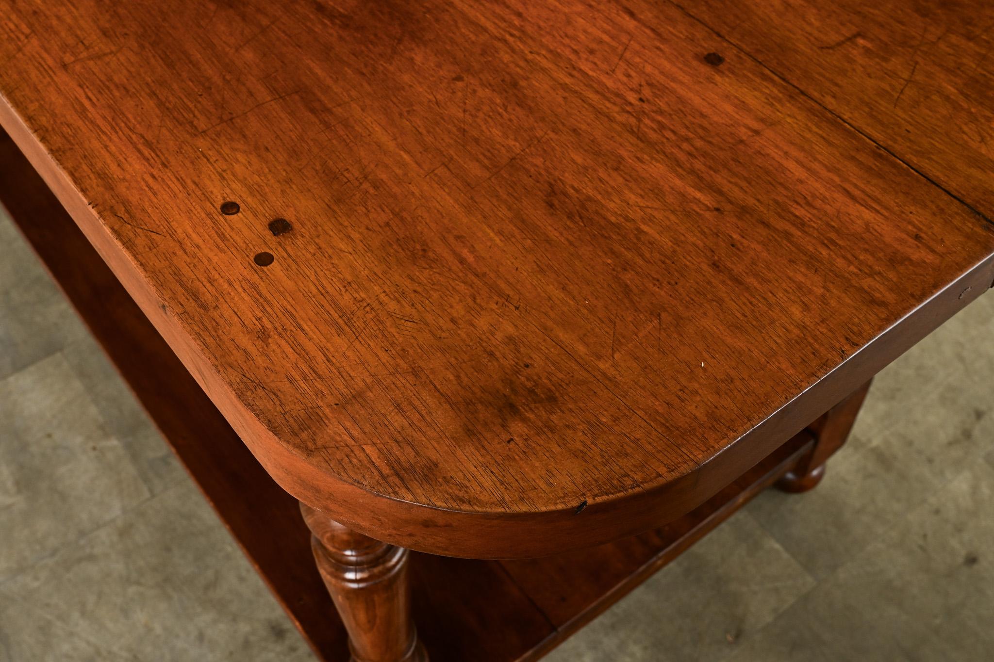 French 19th Century Oak Kitchen Island For Sale 10
