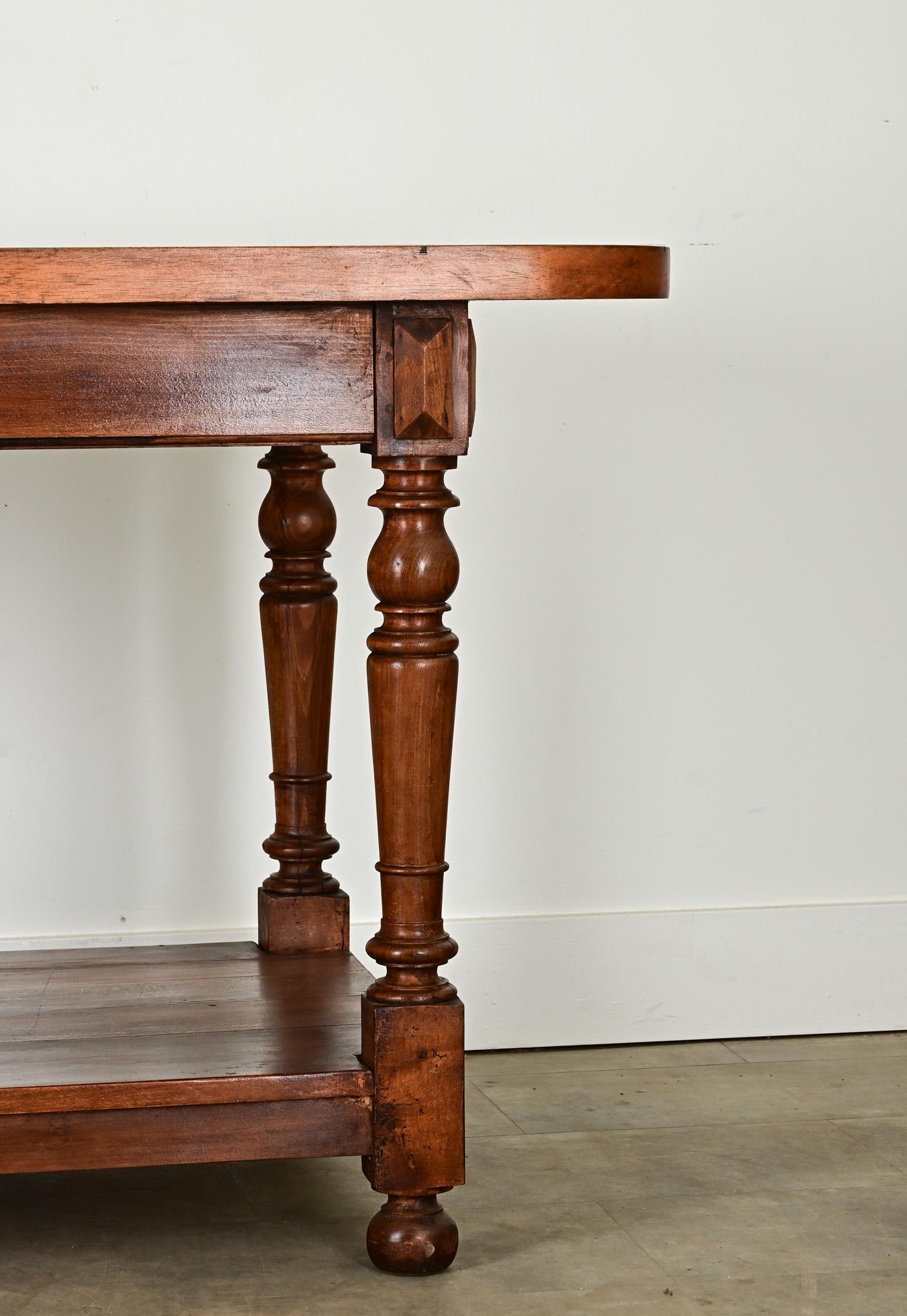 French Provincial French 19th Century Oak Kitchen Island For Sale