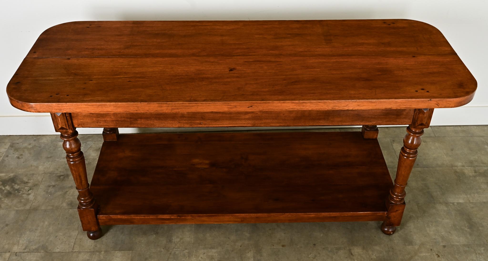 French 19th Century Oak Kitchen Island In Good Condition For Sale In Baton Rouge, LA