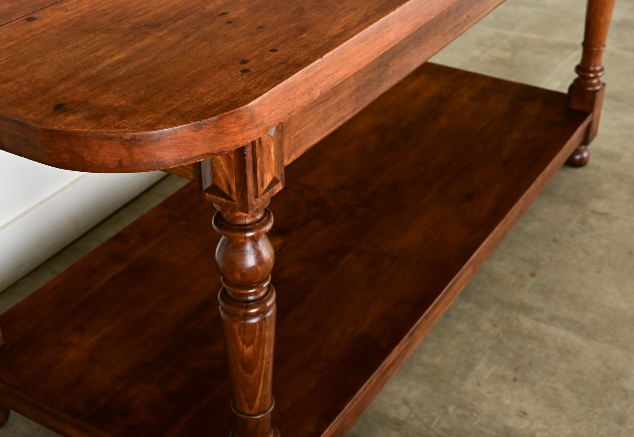 French 19th Century Oak Kitchen Island For Sale 2