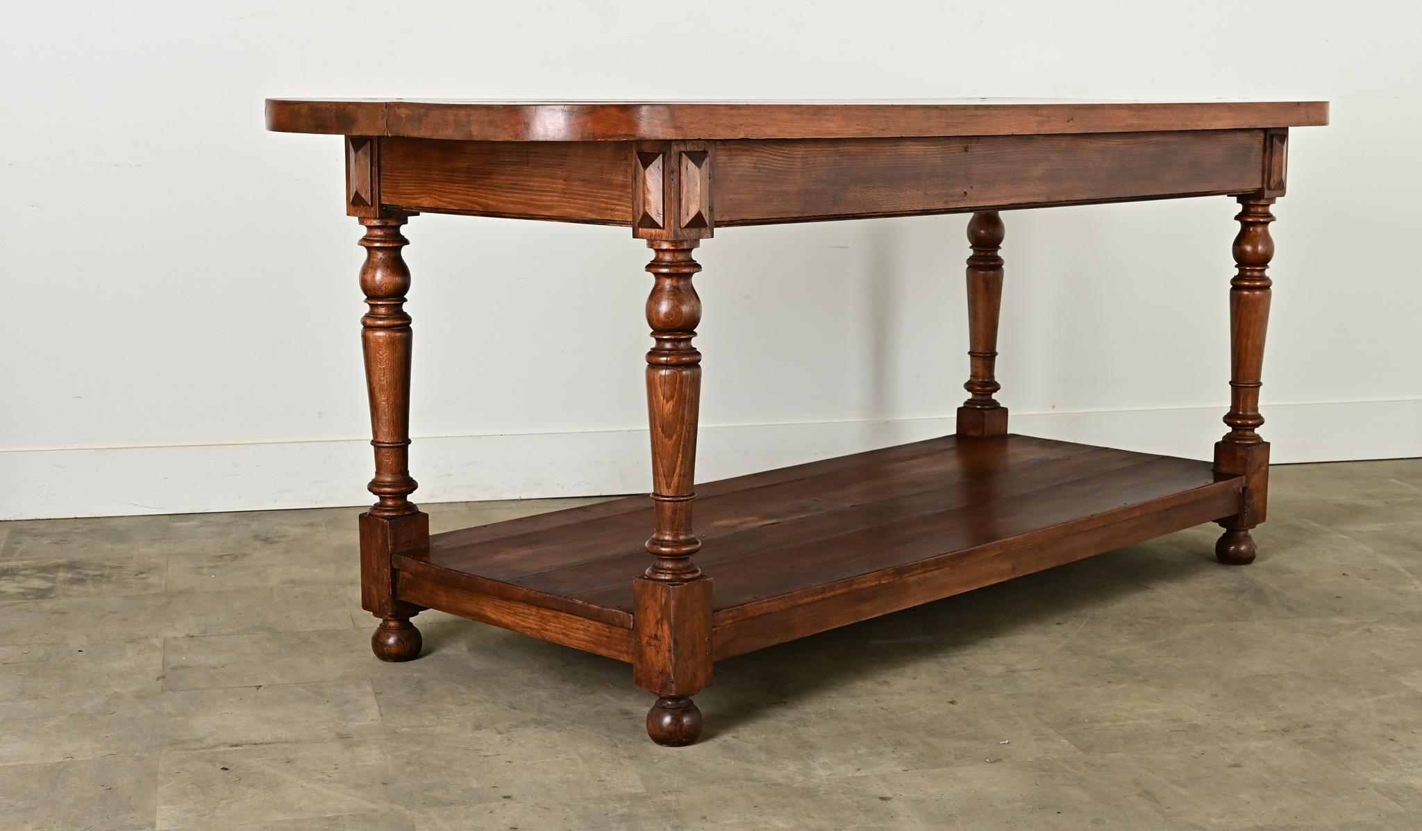 French 19th Century Oak Kitchen Island For Sale 3
