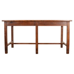 Antique French 19th Century Oak Kitchen Island