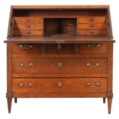 French 19th Century Oak Louis XVI-Style Desk French 19th Century Oak Louis XVI-Style Desk