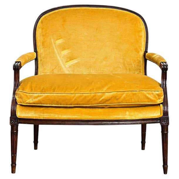 French 19th Century Oak Louis XVI Style Marquise Armchair For Sale at ...
