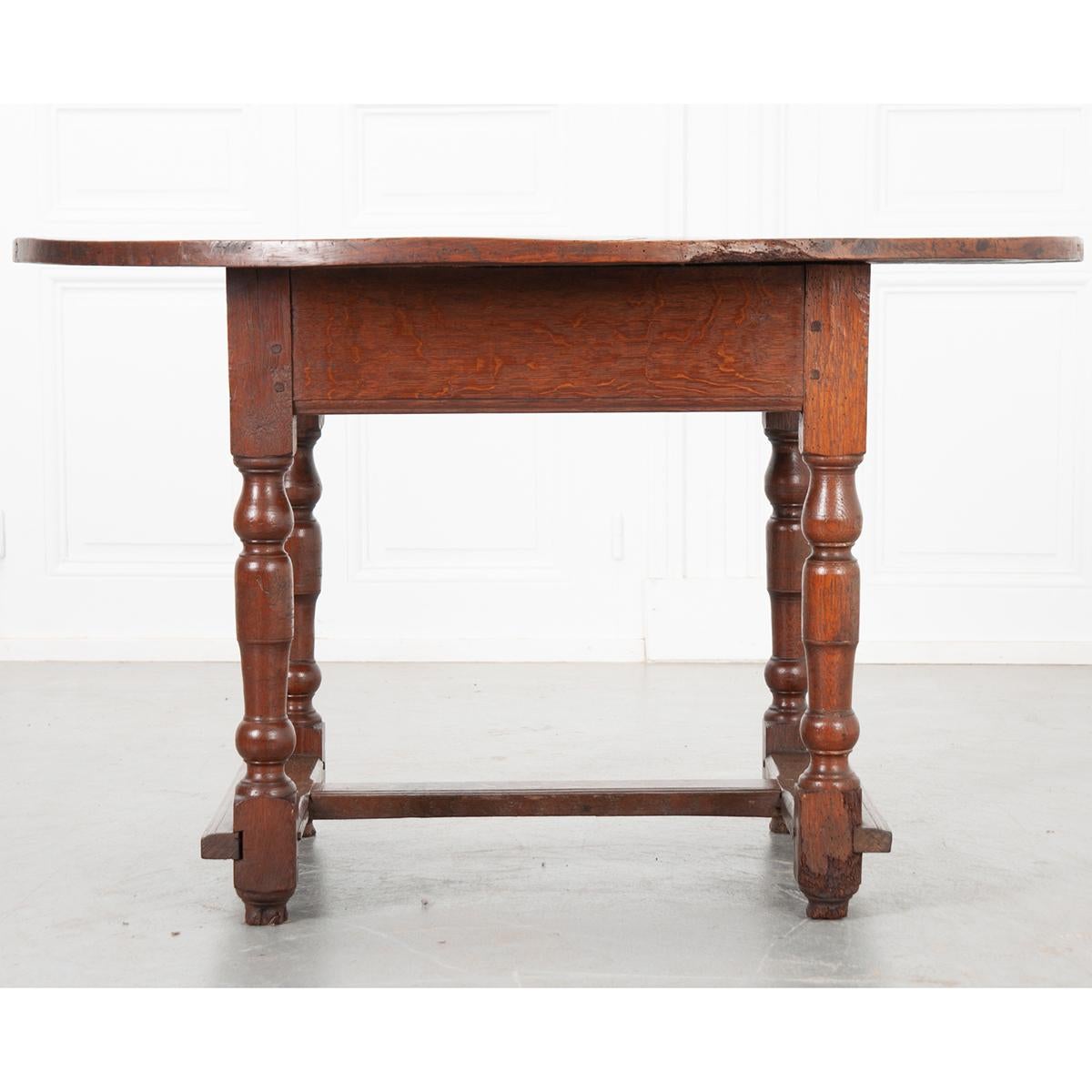 French 19th Century Oak Low Table For Sale 1