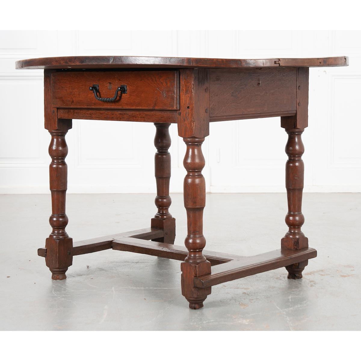 French 19th Century Oak Low Table For Sale 4