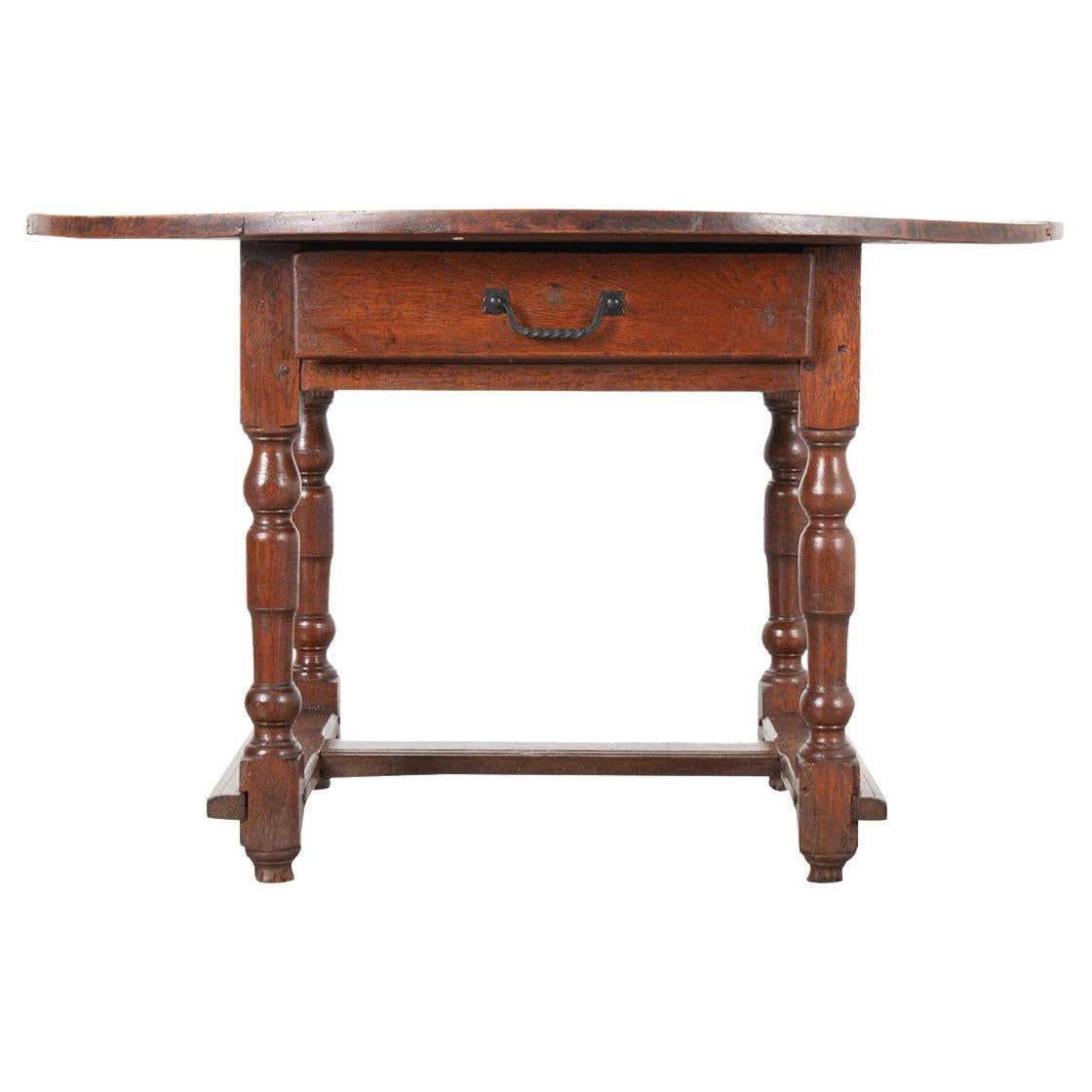 French 19th Century Oak Low Table For Sale