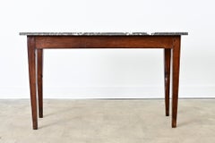 French 19th Century Oak & Marble Console