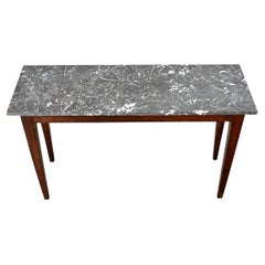 French 19th Century Oak & Marble Console