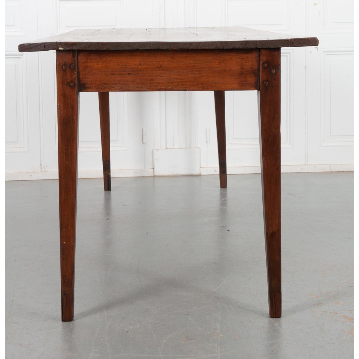 Wood French 19th Century Oak & Pine Farm Table