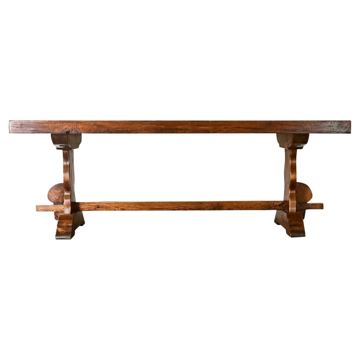 French 19th Century Oak Refectory Table