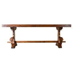 French 19th Century Oak Refectory Table