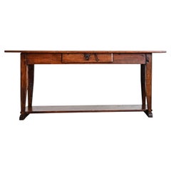 French 19th Century Oak Server-Console Table